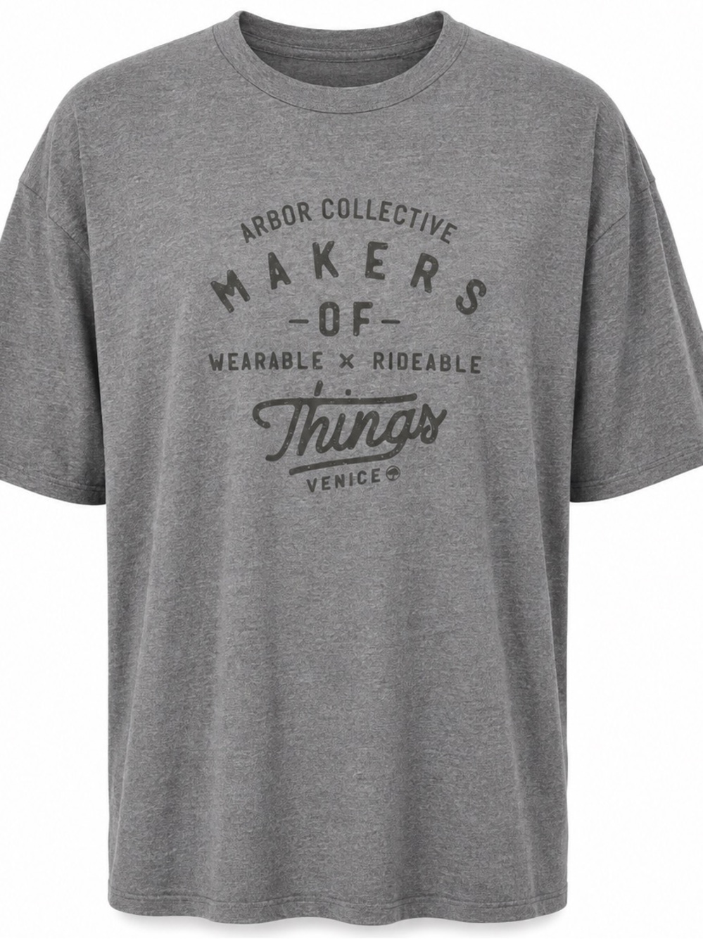 Arbor Collective Makers of Things Gray Organic Cotton T-Shirt XXL NWT